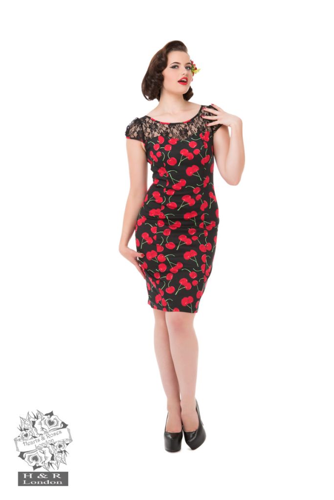 Bombshell Cherry Wiggle Dress