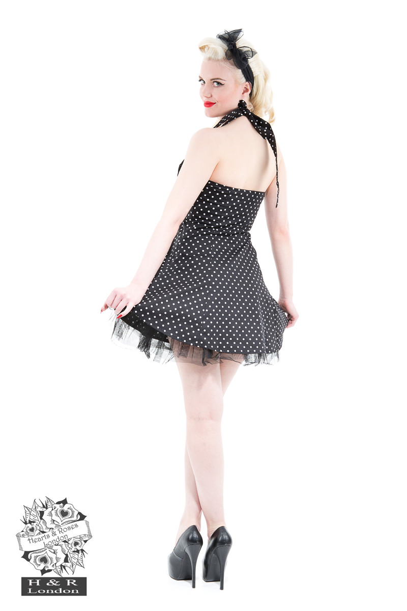 Lucy Halter Black White Polka dots
