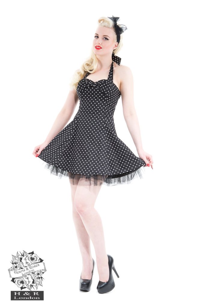 Lucy Halter Black White Polka dots