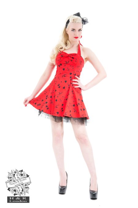 Red Tattoo Minidress