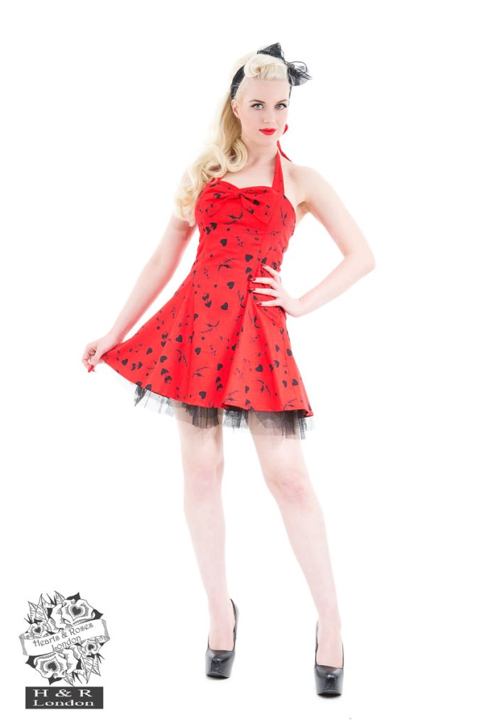 Red Tattoo Minidress