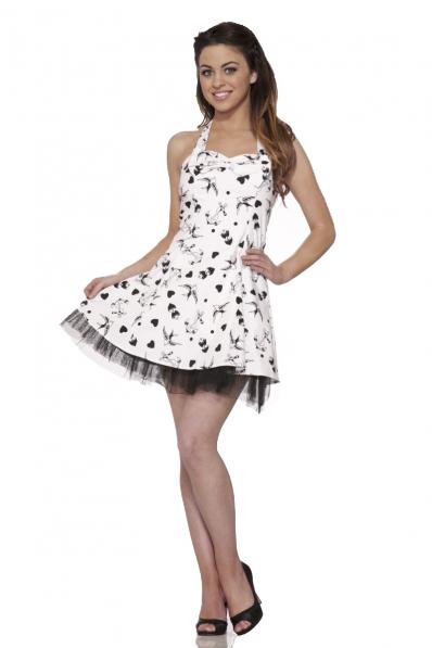 White Tattoo MiniDress