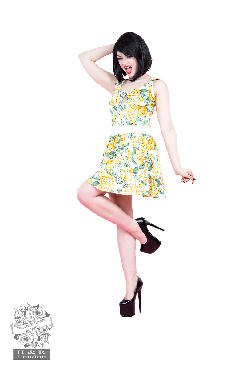 Carnation Minidress in Yellow