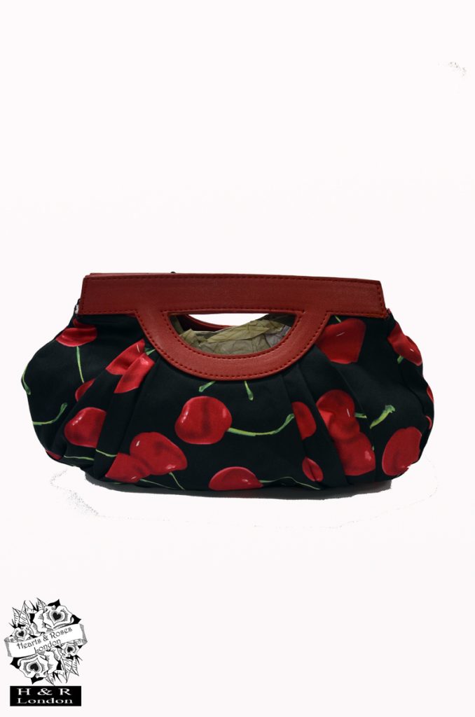 Black Bombshell Cherry Swing Dress