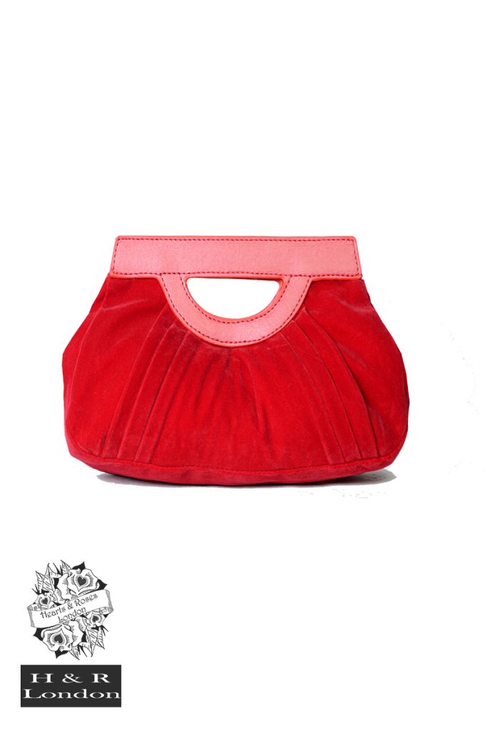 Glamorous Velvet Clutch in Red