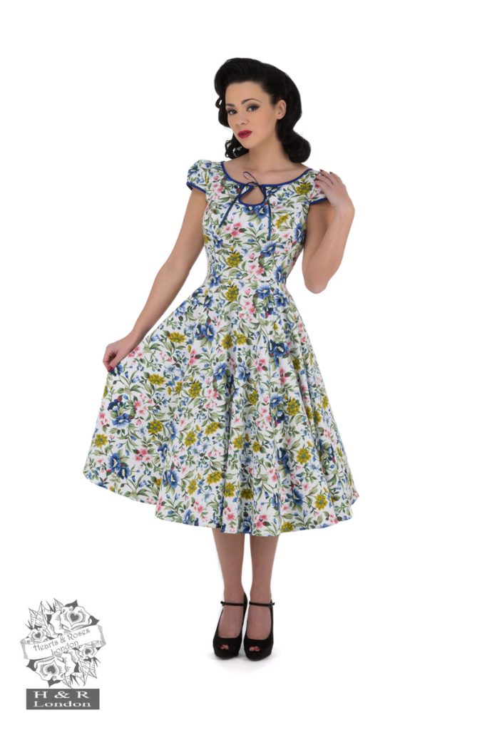 Snow White Floral Day Dress