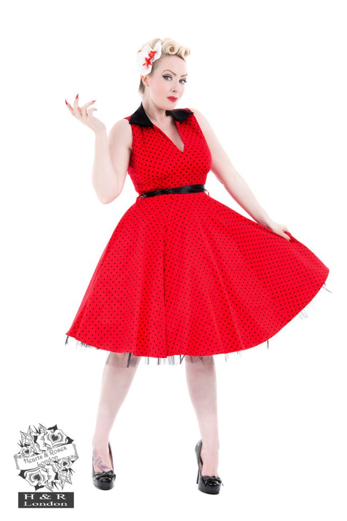 Black White Polka Dot Penny Dress