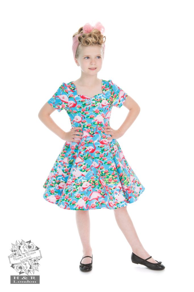 Pretty Flamingo Swing Dress KIDS