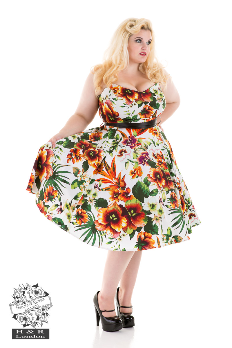 The Princess Lily Dress in Orange