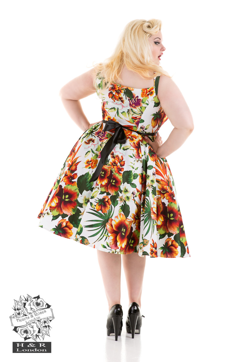 The Princess Lily Dress in Orange