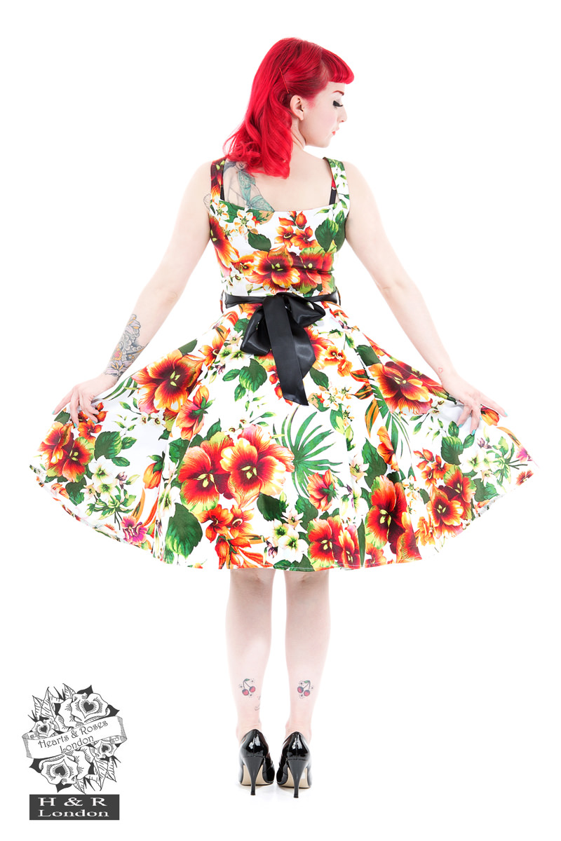 The Princess Lily Dress in Orange