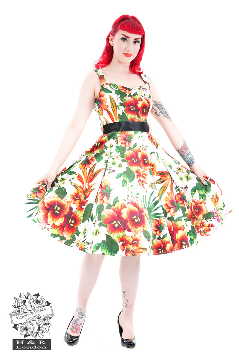 The Princess Lily Dress in Orange