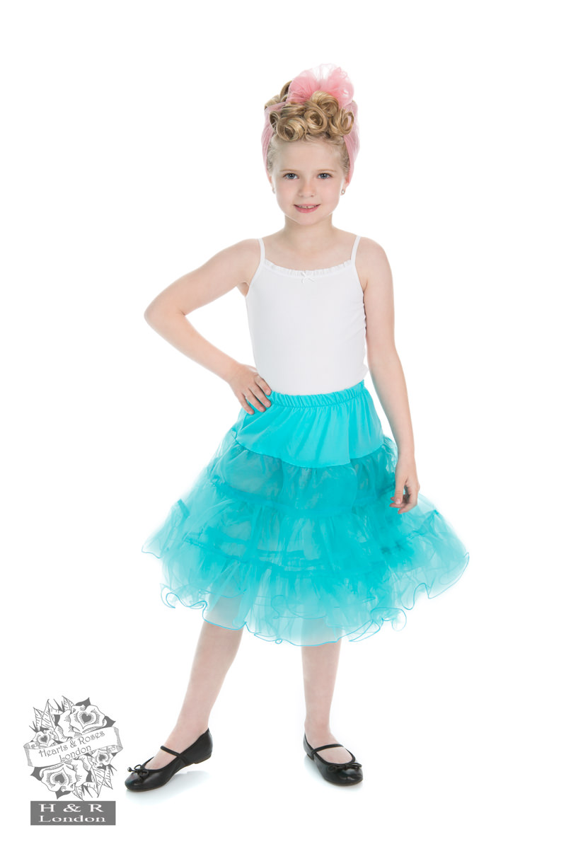 Kids Petticoat in Baby Blue