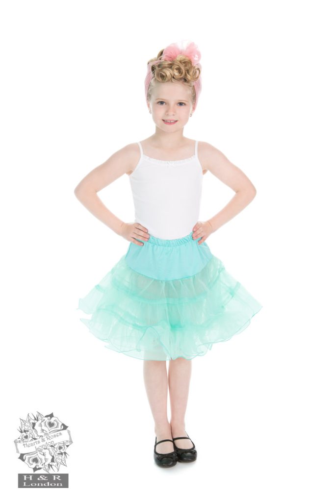Kids Petticoat in Baby Green