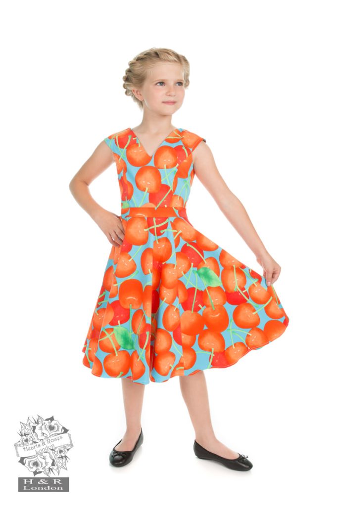 Royal Ann Cherry Dress Blue