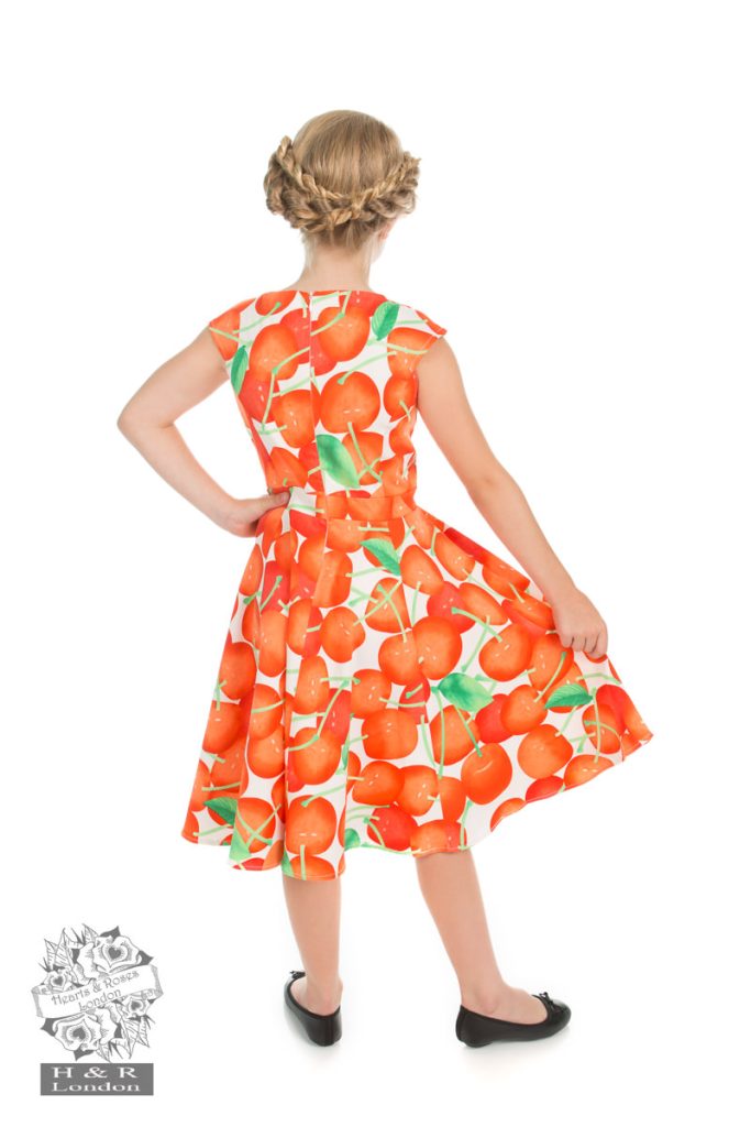 Royal Ann Cherry Dress in White
