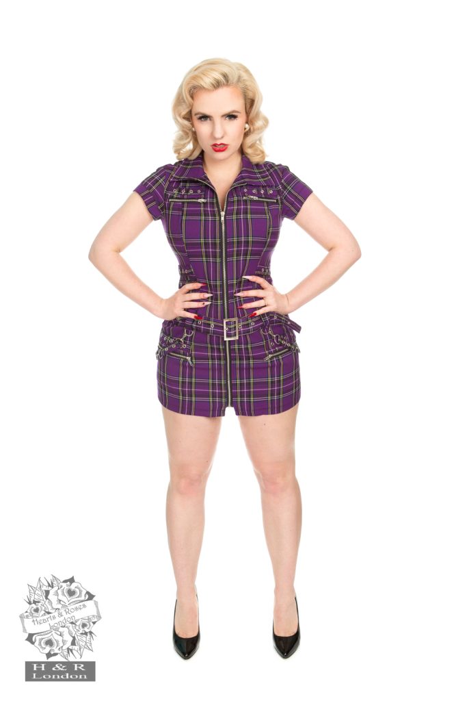 Detention Dress in Purple
