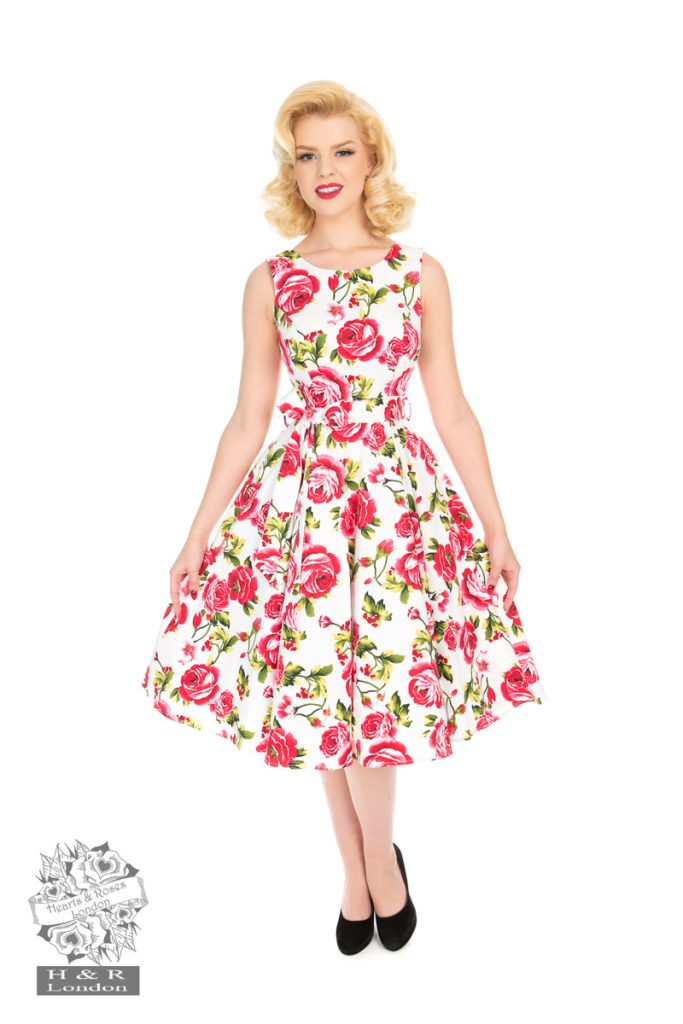 Sweet Rose Swing Dress