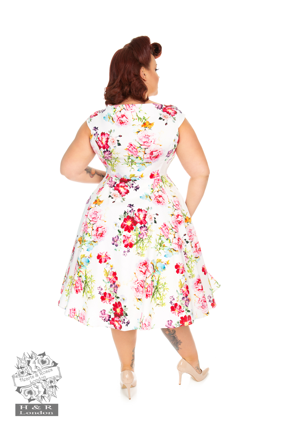 Rose Paradise Swing Dress