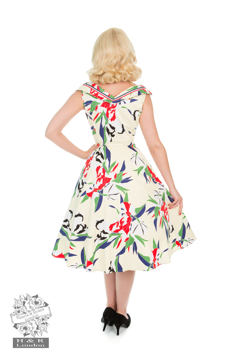 Embellished Sailor Swing Dress