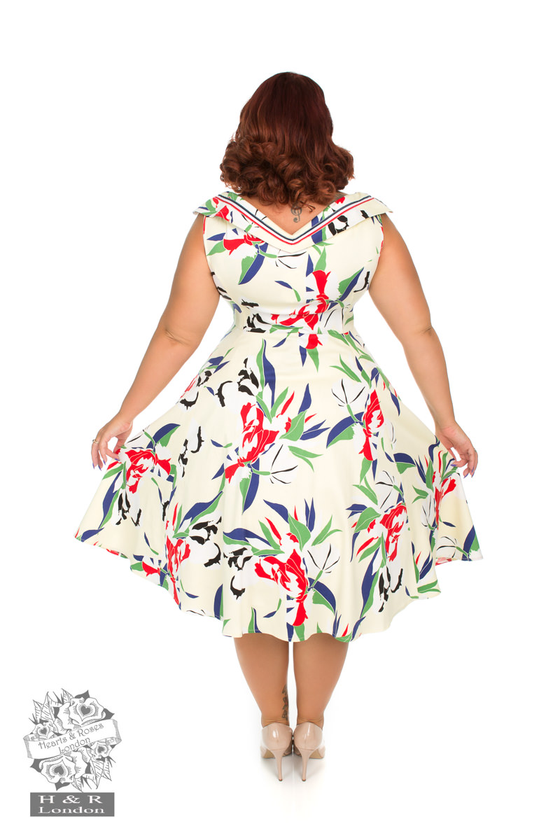 Embellished Sailor Swing Dress