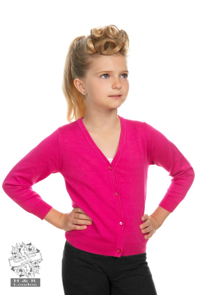 Girls Pink Cardigan