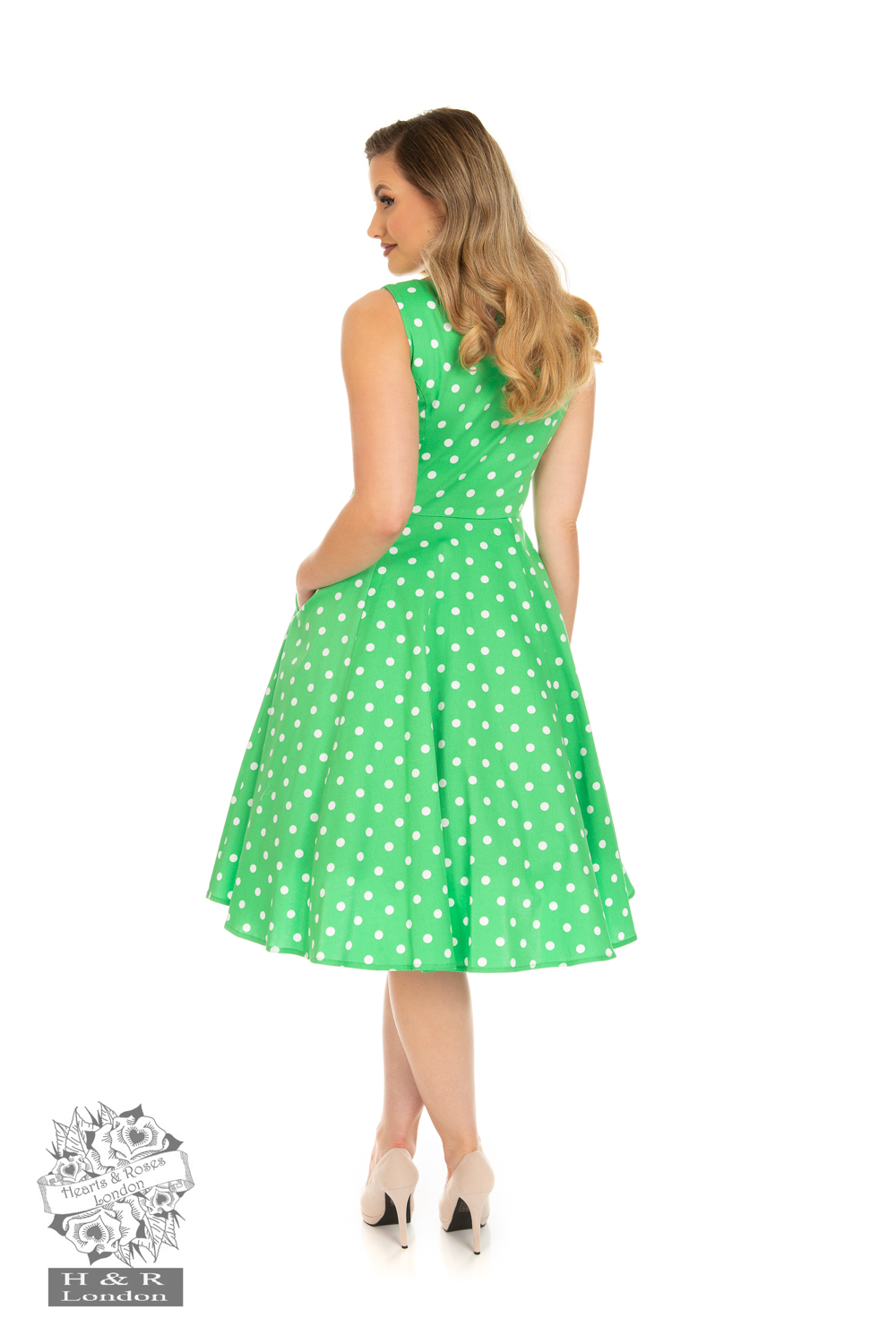 Carly Polka Dot Swing Dress