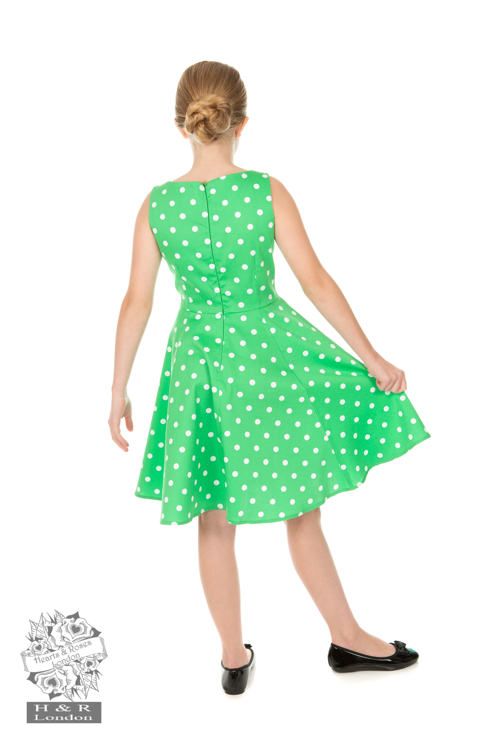 Carly Polka Dot Swing Dress Kids
