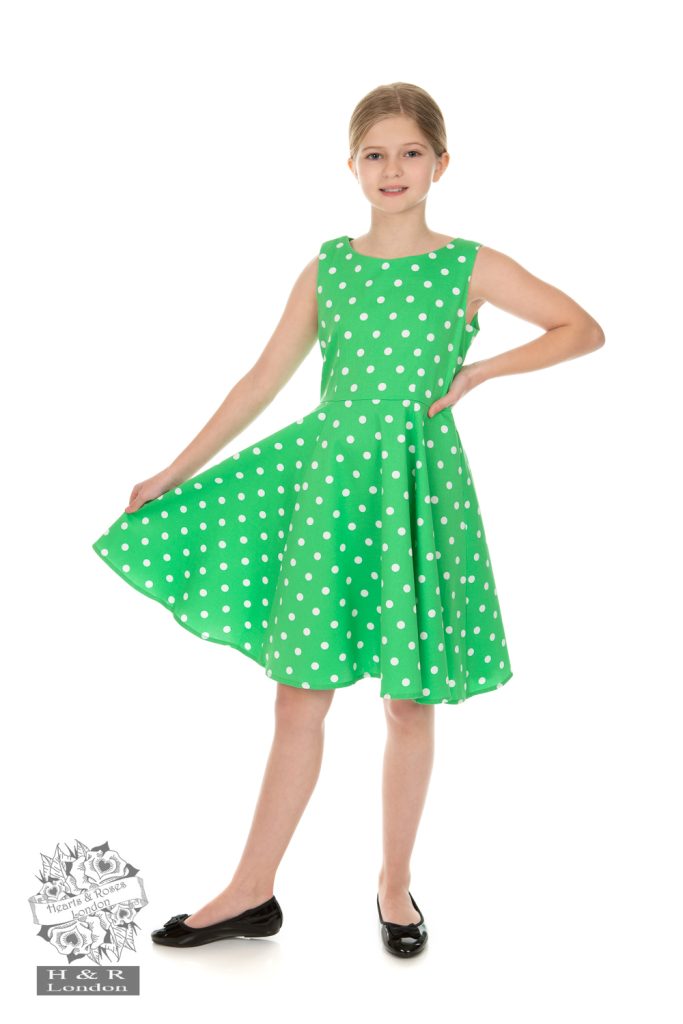 Carly Polka Dot Swing Dress Kids