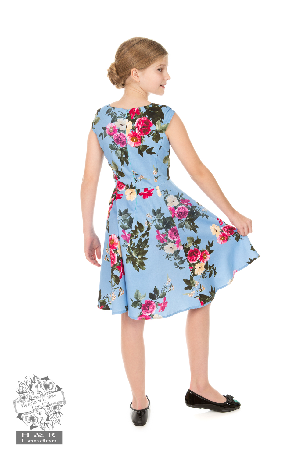 Jolene Floral Swing Dress: Kids