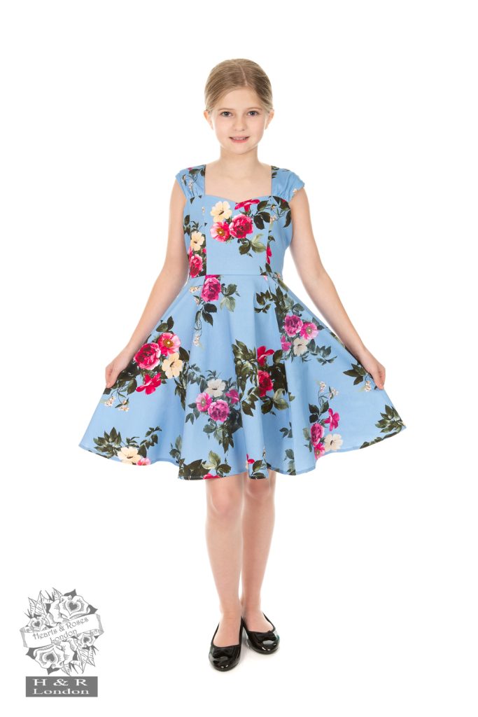 Jolene Floral Swing Dress: Kids