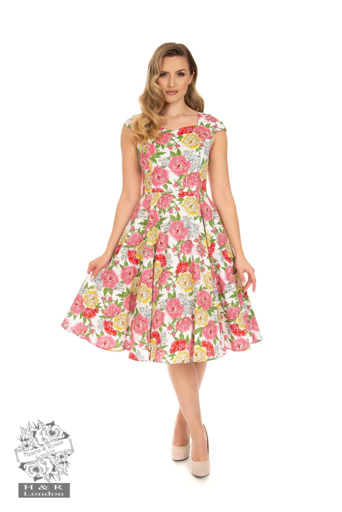 Rosana Floral Swing Dress:
